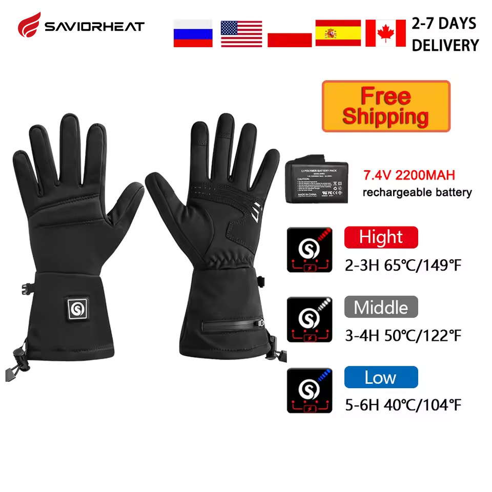 Motorcycle Glove Knuckle - Snow Deer S18 Winter Heated Gloves