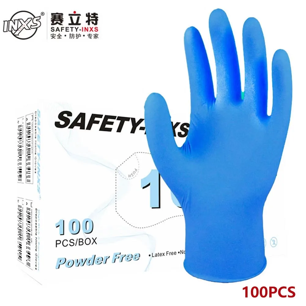 Exam Glove Nitrile - 100 PCS Blue Nitrile Exam Gloves