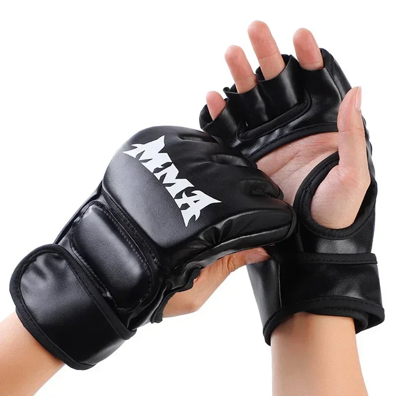 Motorcycle Glove Knuckle - Half Finger Professional Boxing Training Gloves