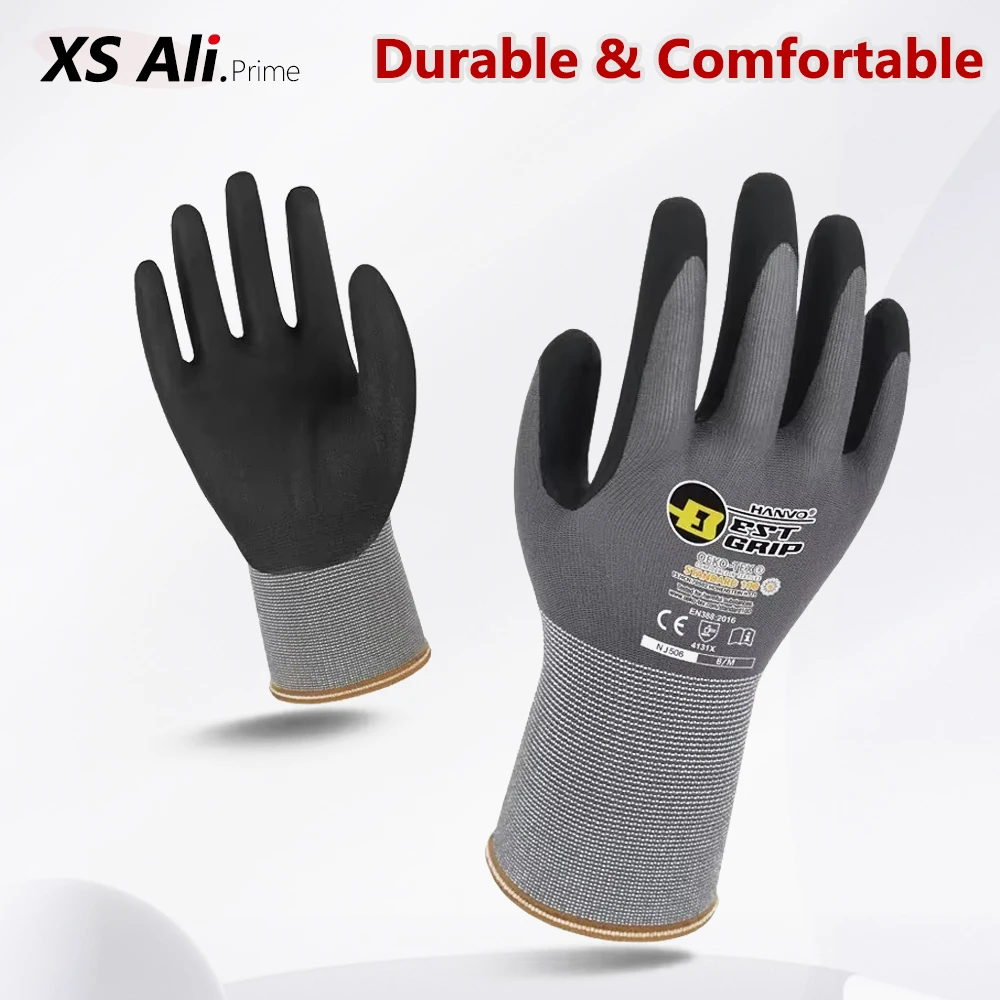 1/10 Pairs Foam Nitrile Gloves - Nitrile Mechanic Glove ulasan dan harga
