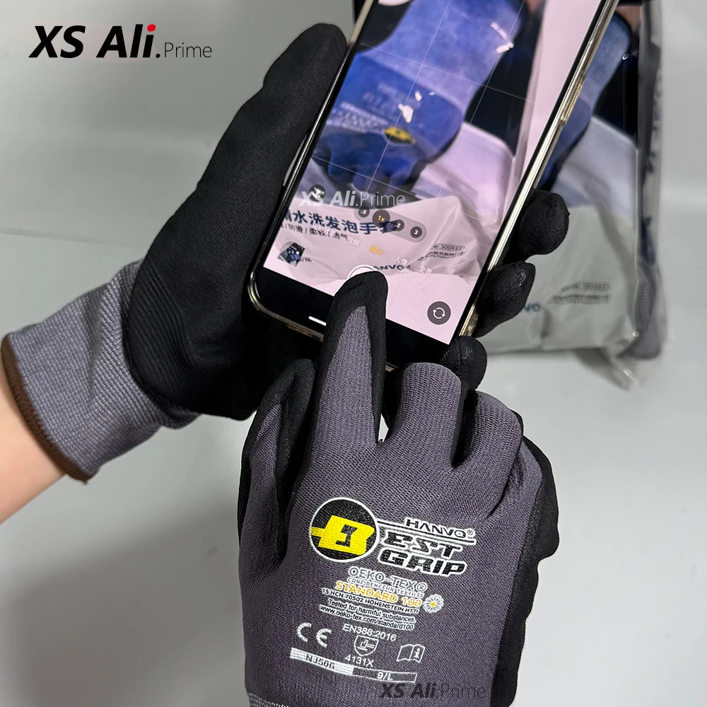 1/10 Pairs Foam Nitrile Gloves - Nitrile Mechanic Glove ulasan dan harga