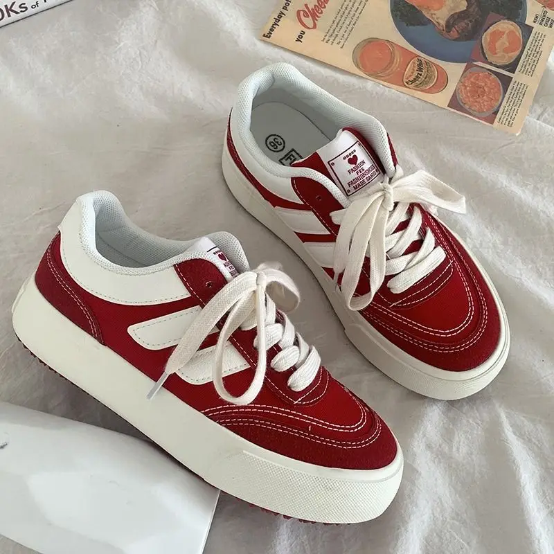 2024 New Red Women Vulcanize S - Vans Shoes Old Skool ulasan dan harga