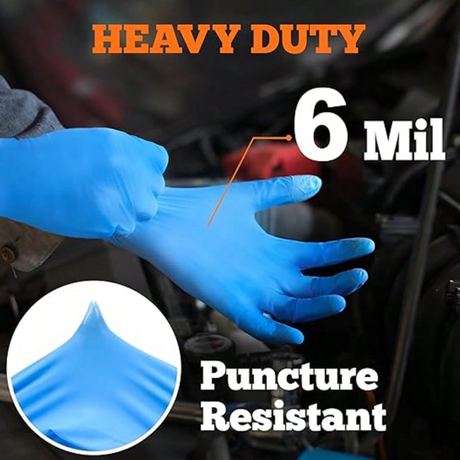 100pcs Heavy Duty Nitrile Disp - Nitrile Mechanic Glove ulasan dan harga
