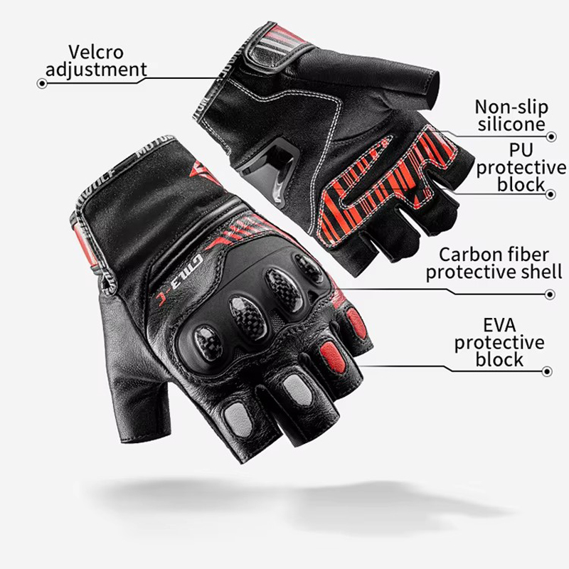 Half Finger Motorcycle Gloves  - Motorcycle Glove Knuckle ulasan dan harga