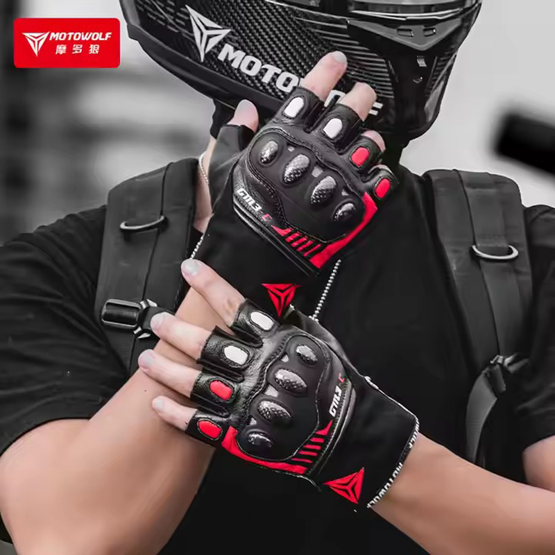 Half Finger Motorcycle Gloves  - Motorcycle Glove Knuckle ulasan dan harga
